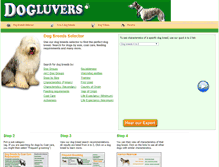 Tablet Screenshot of dogluvers.com